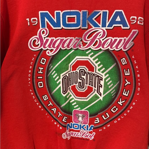Nokia Red Ohio State Buckeyes Crewneck Sweater - Picture 2 of 4